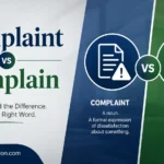 Complaint vs Complain