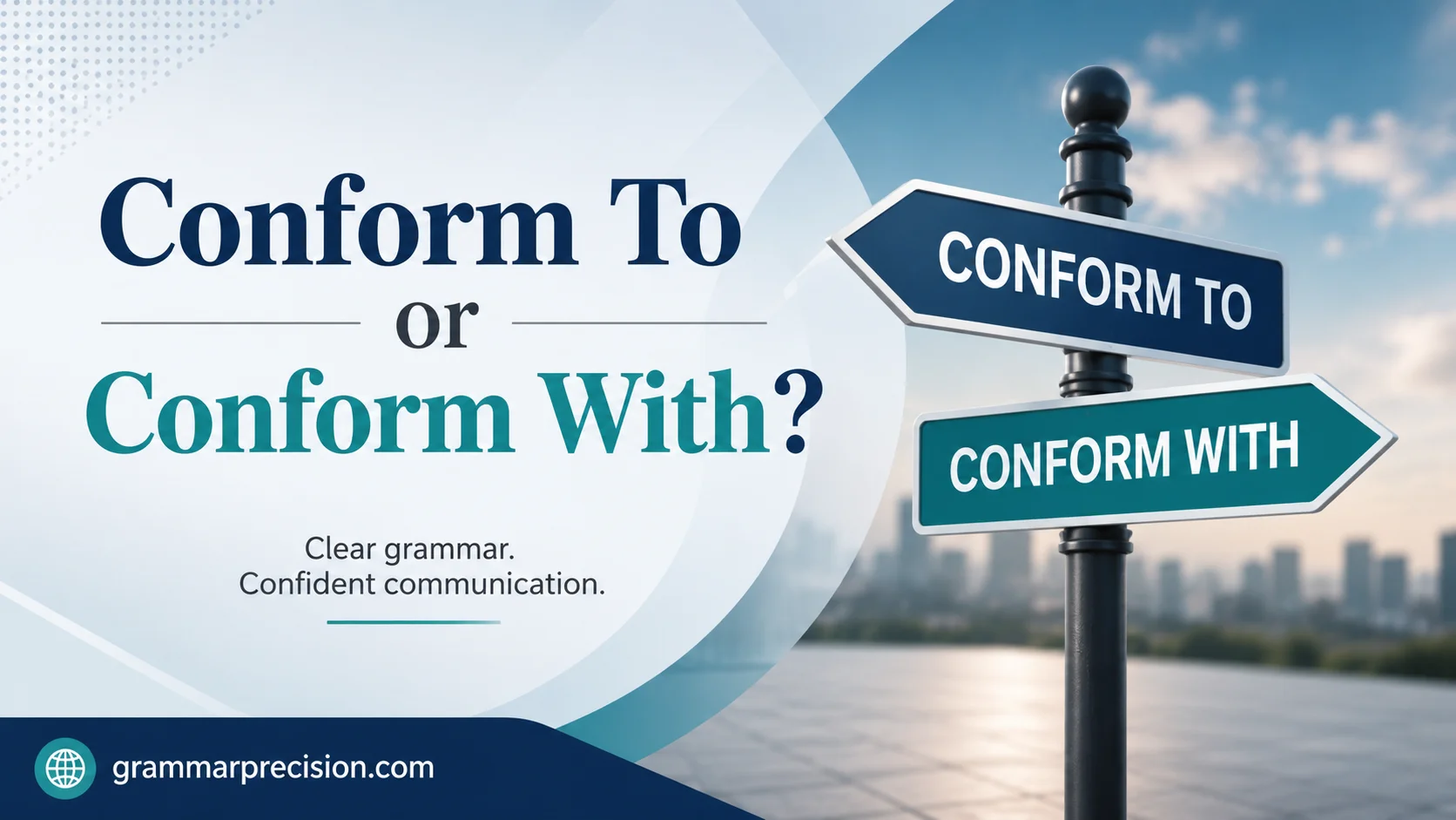 Conform To or Conform With?