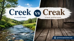 Creek vs Creak
