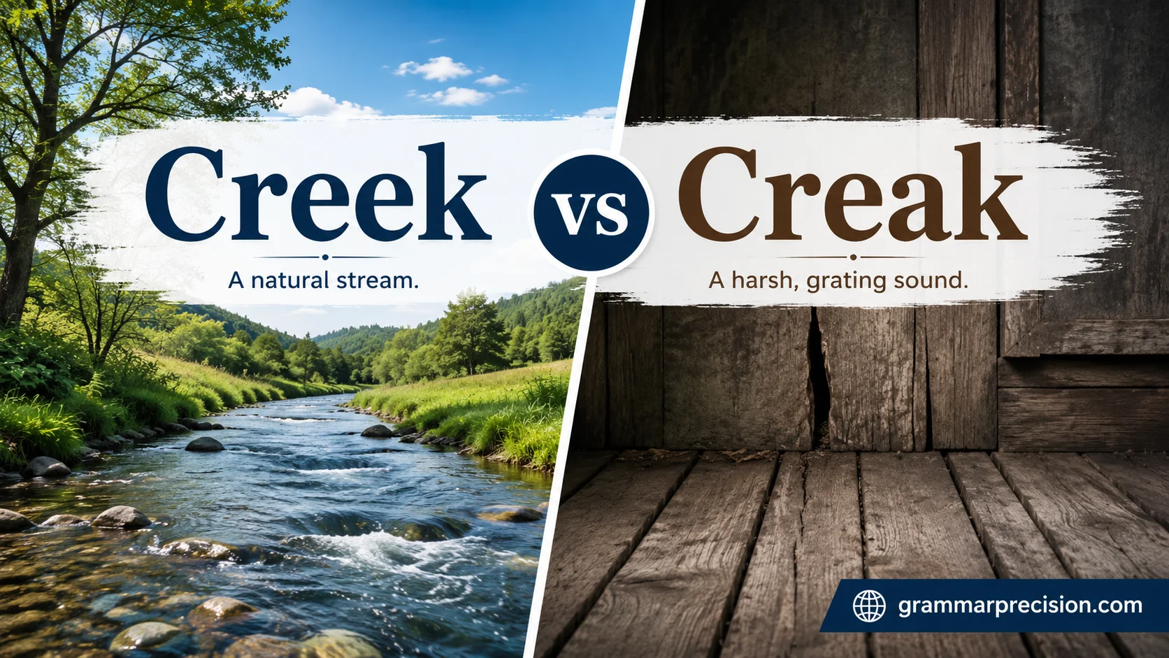 Creek vs Creak