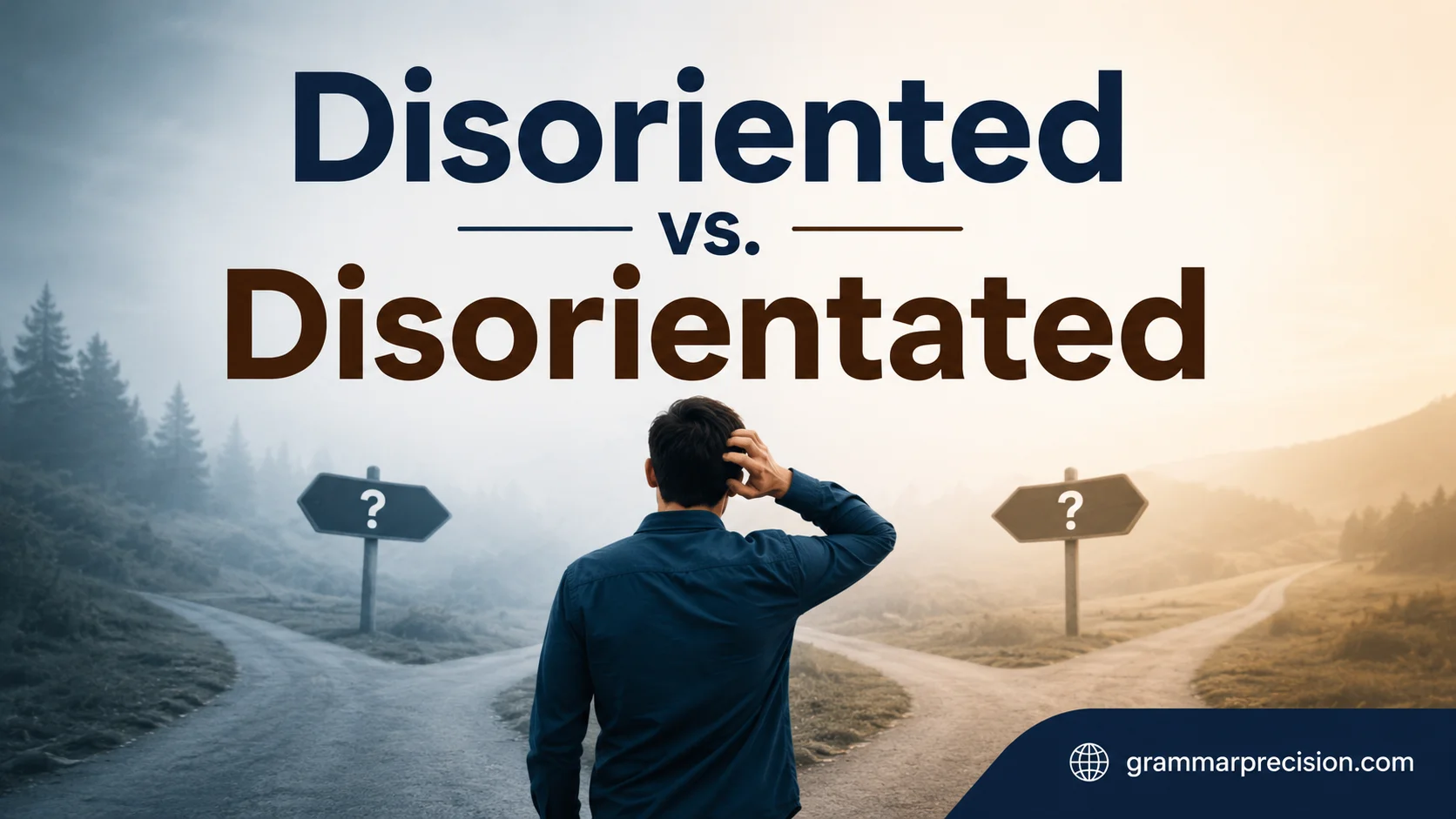 Disoriented vs. Disorientated