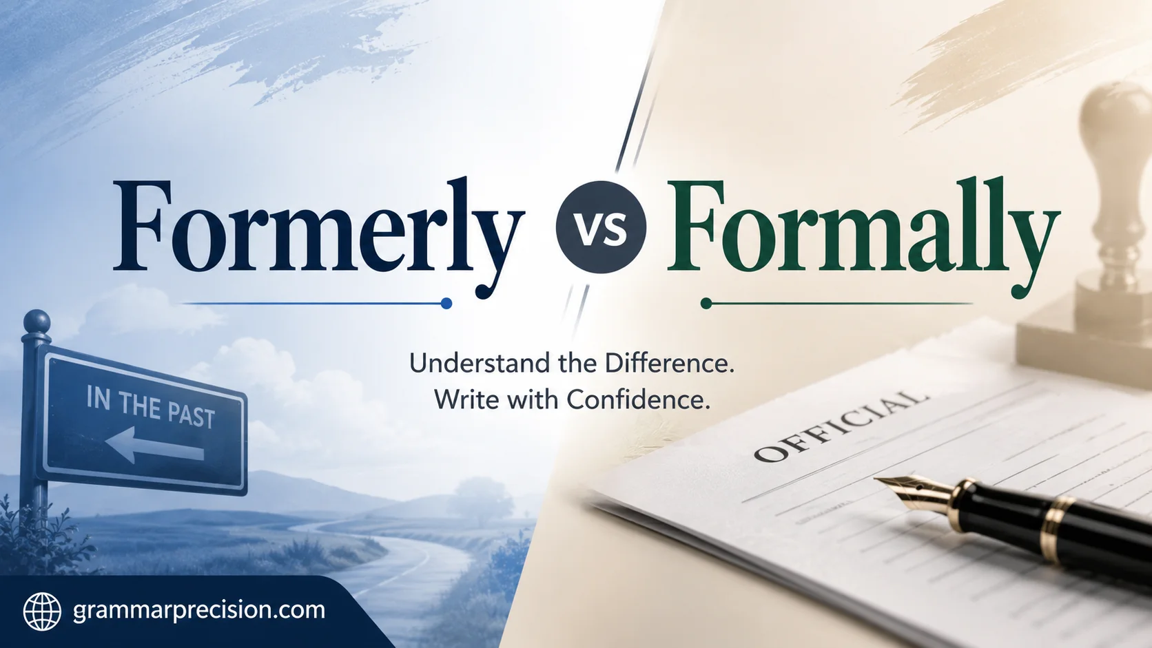 Formerly vs Formally