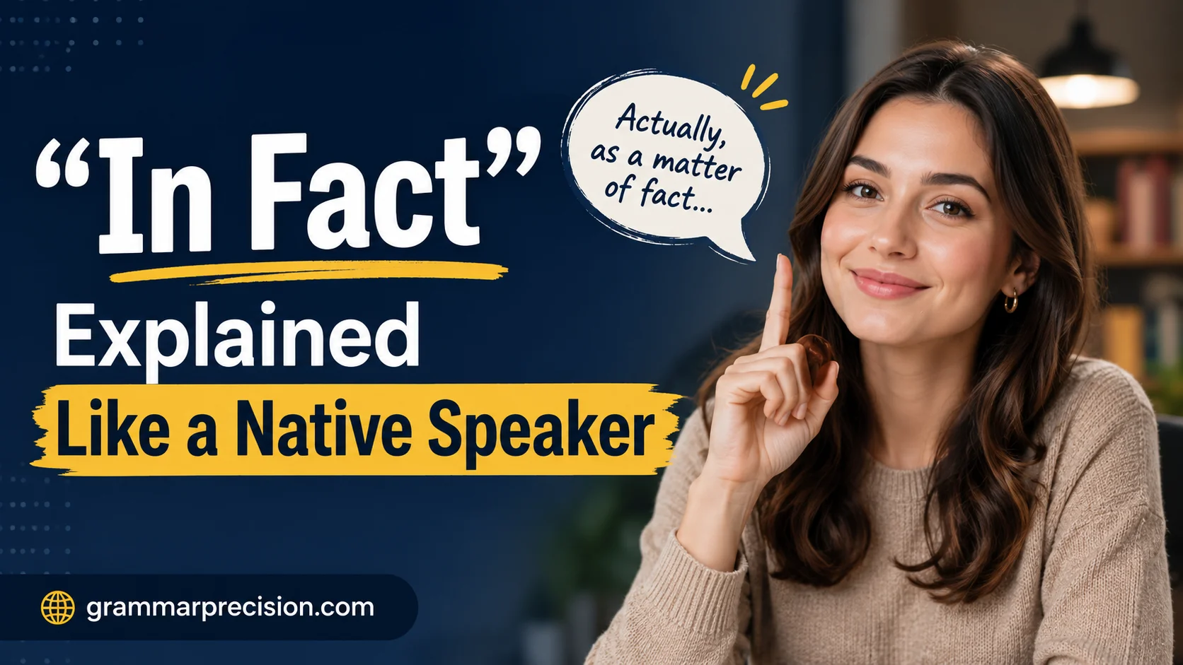 “In Fact” Explained Like a Native Speaker