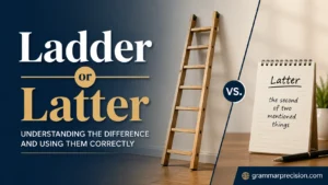 Ladder or Latter