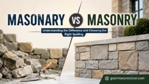 Masonary vs Masonry