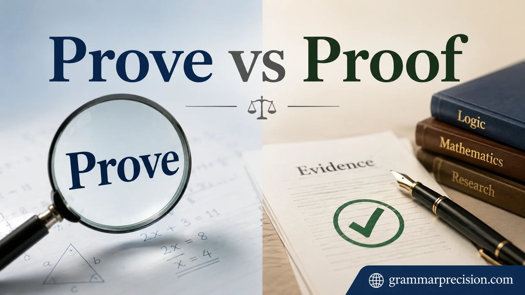 Prove vs Proof