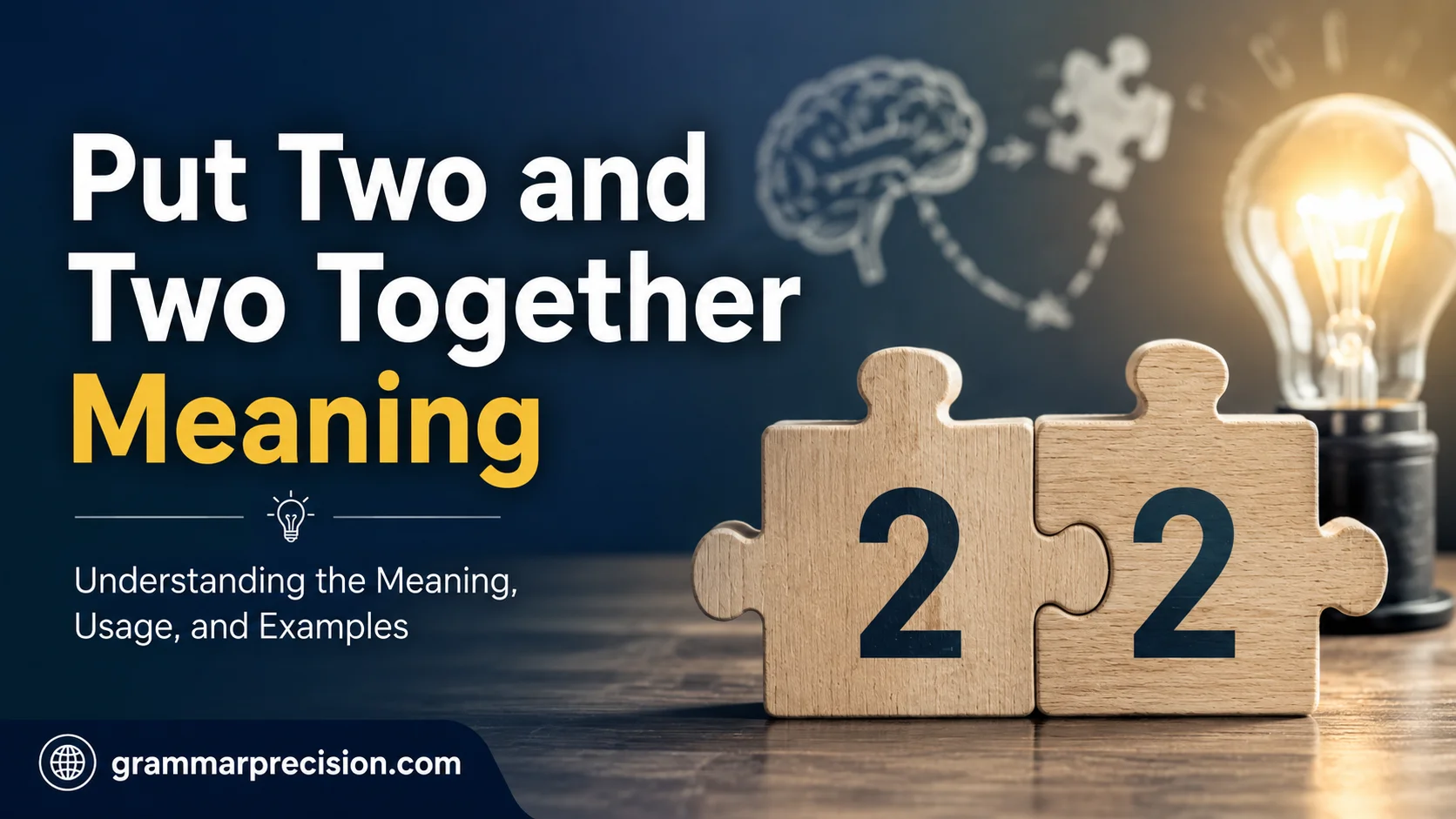 Put Two and Two Together Meaning