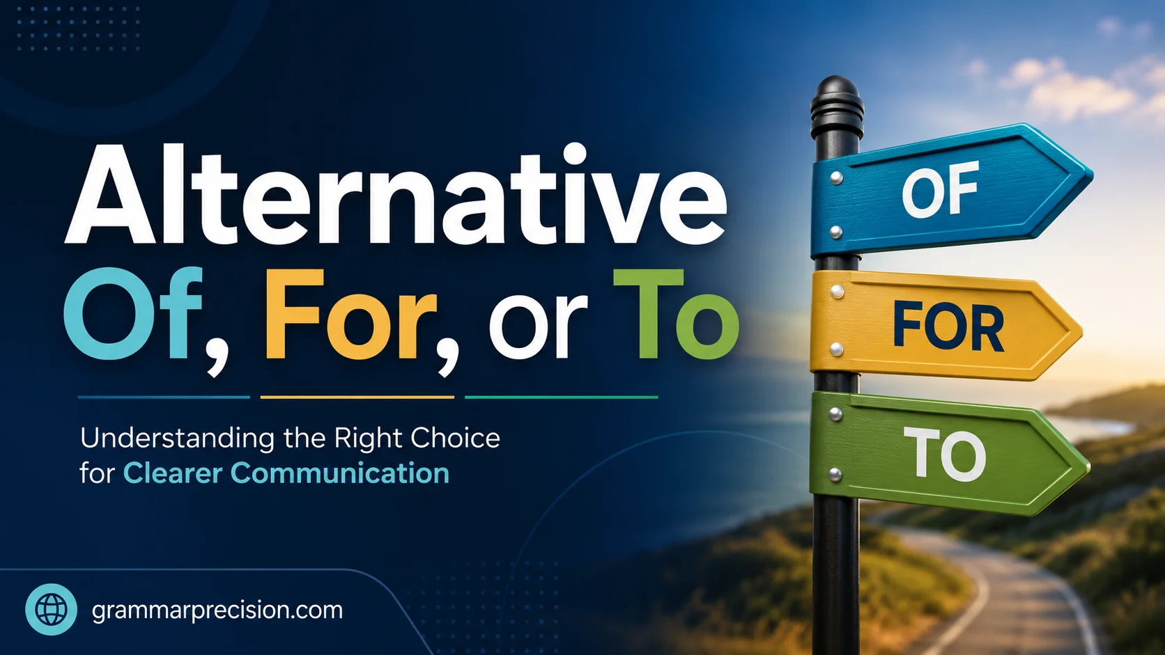 Alternative Of, For, or To
