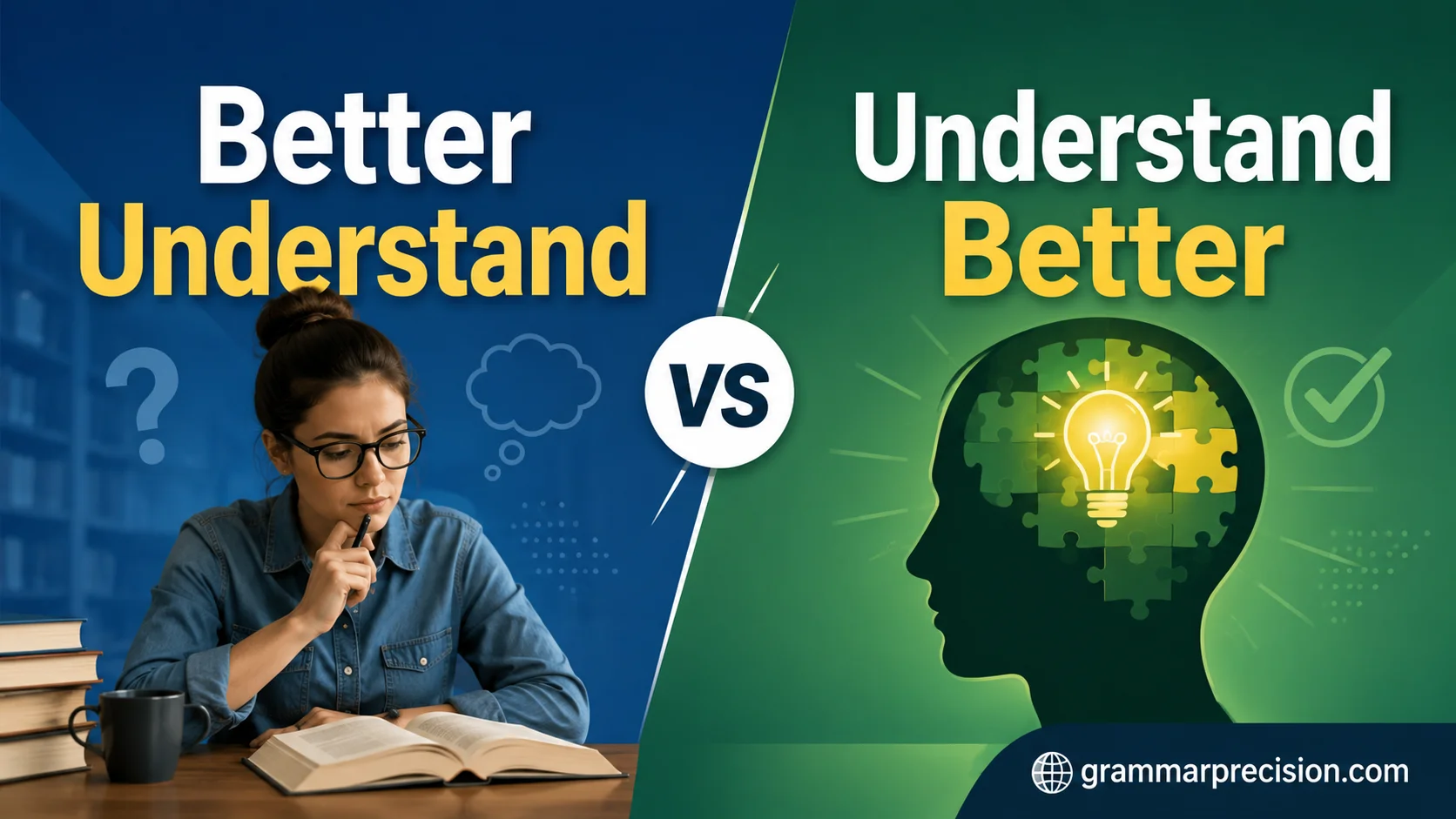 Better Understand vs Understand Better