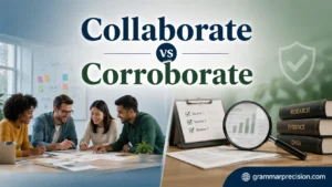 Collaborate vs Corroborate