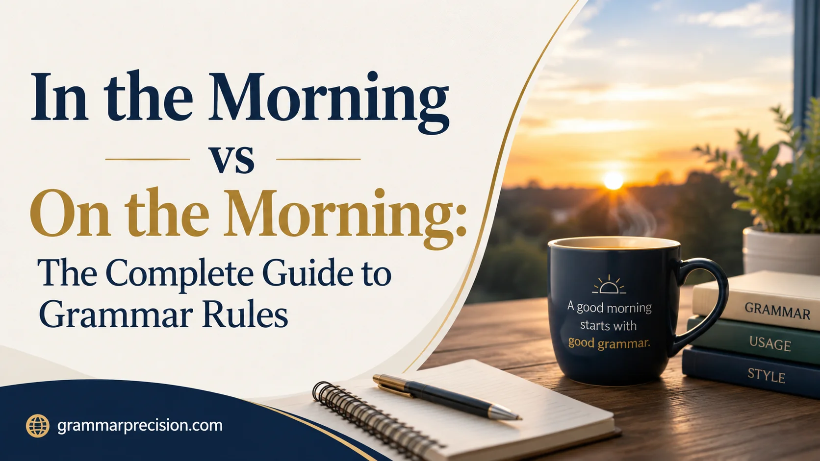 In the Morning vs On the Morning