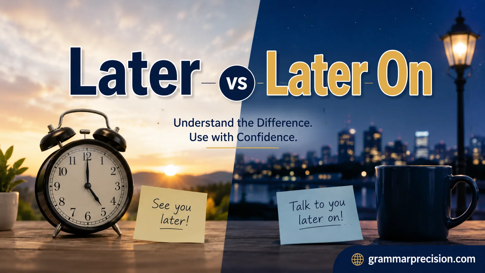 Later vs Later On