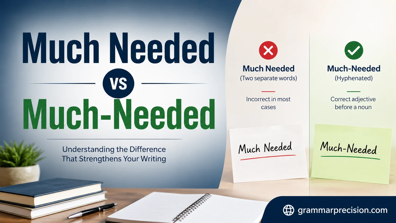 Much Needed vs Much-Needed