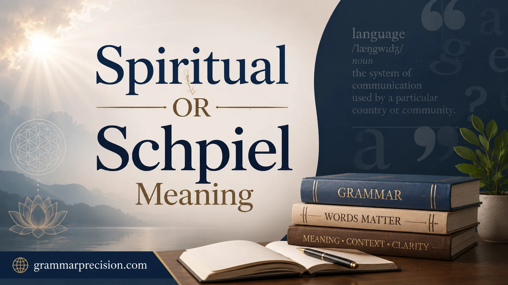 Spiritual OR Schpiel Meaning