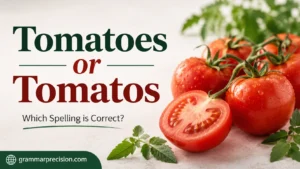 Tomatoes or Tomatos