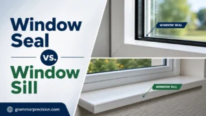 Window Seal vs. Window Sill