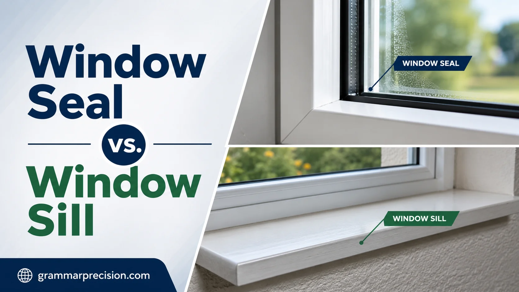 Window Seal vs. Window Sill