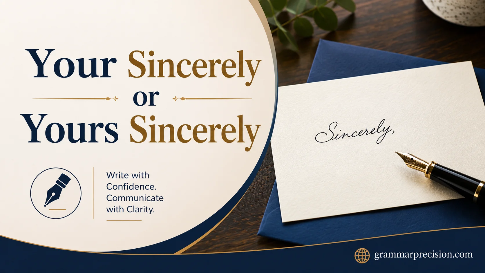 Your Sincerely or Yours Sincerely