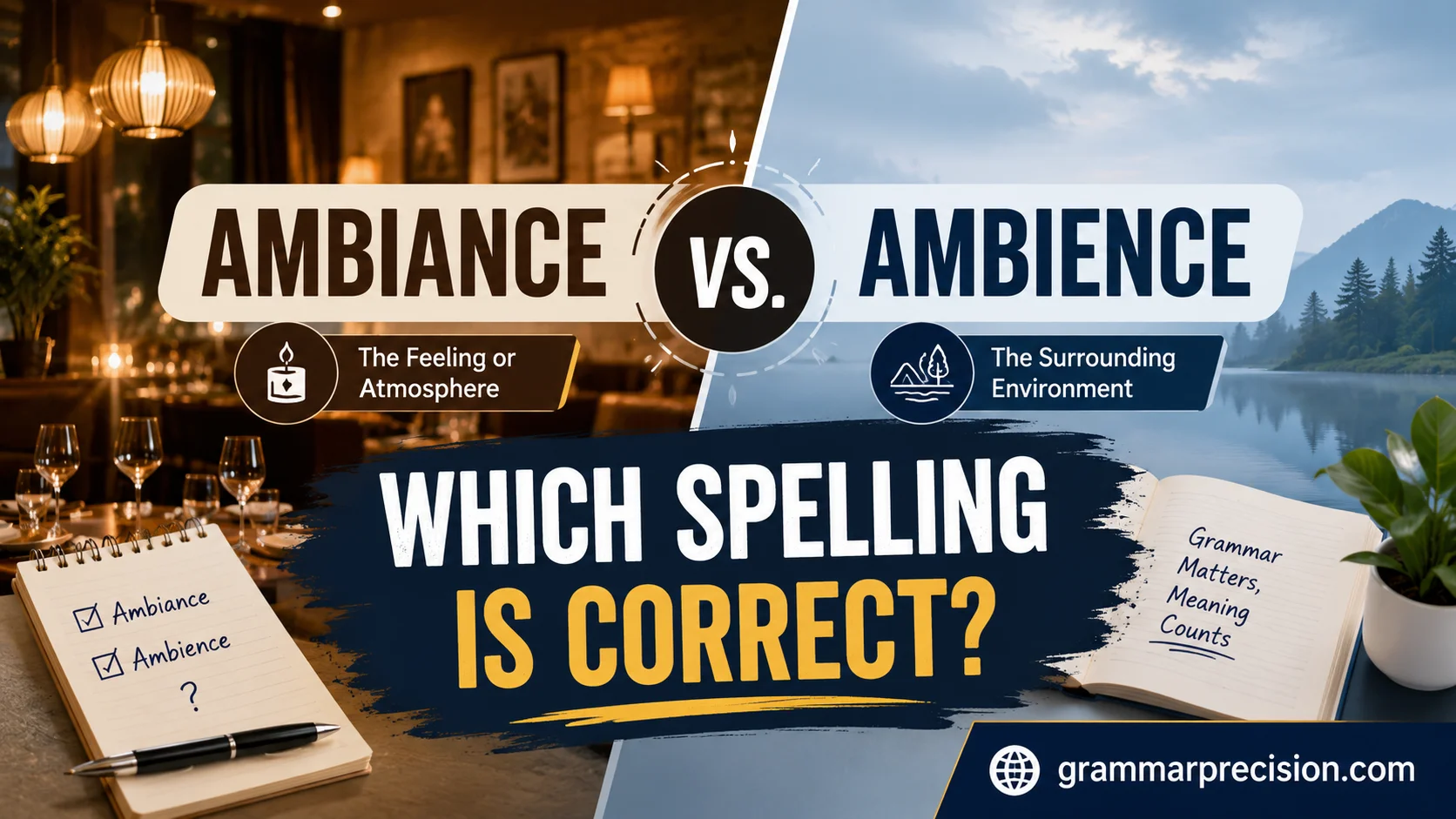 Ambiance vs. Ambience: Which Spelling Is Correct?