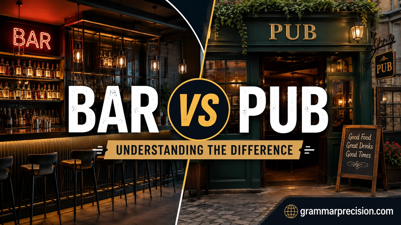 Bar vs Pub