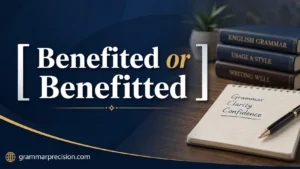Benefited or Benefitted