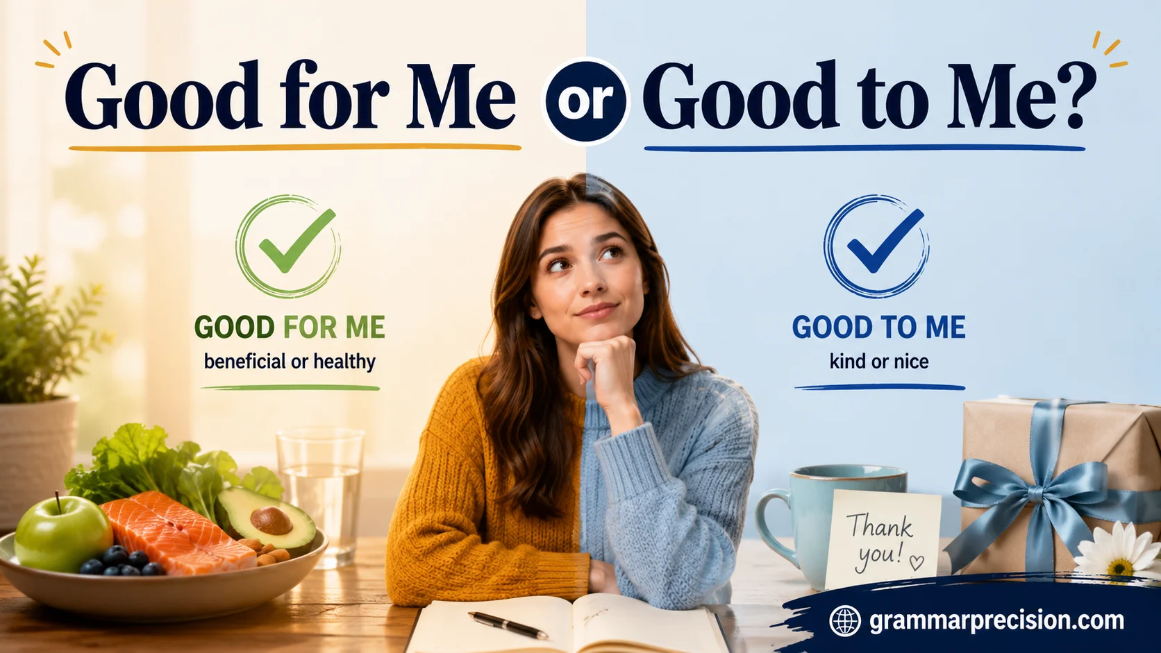 Good for Me or Good to Me?
