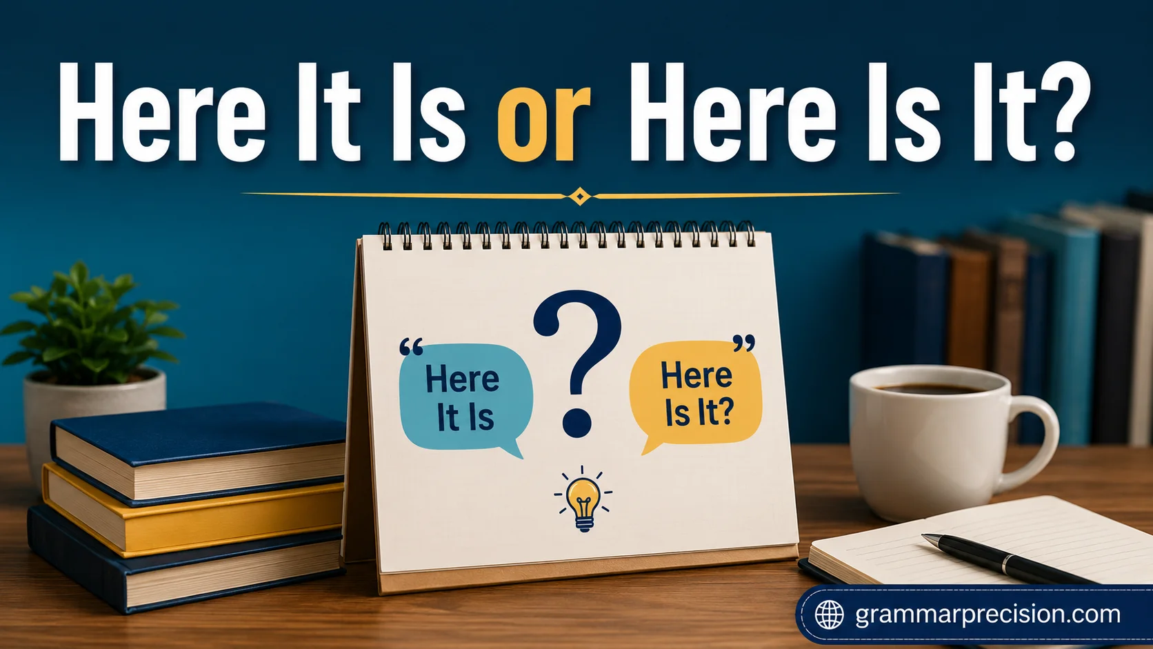 Here It Is or Here Is It?