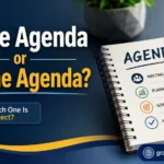 In the Agenda or On the Agenda?