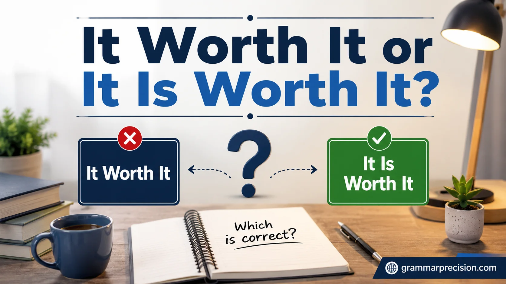 It Worth It or It Is Worth It?