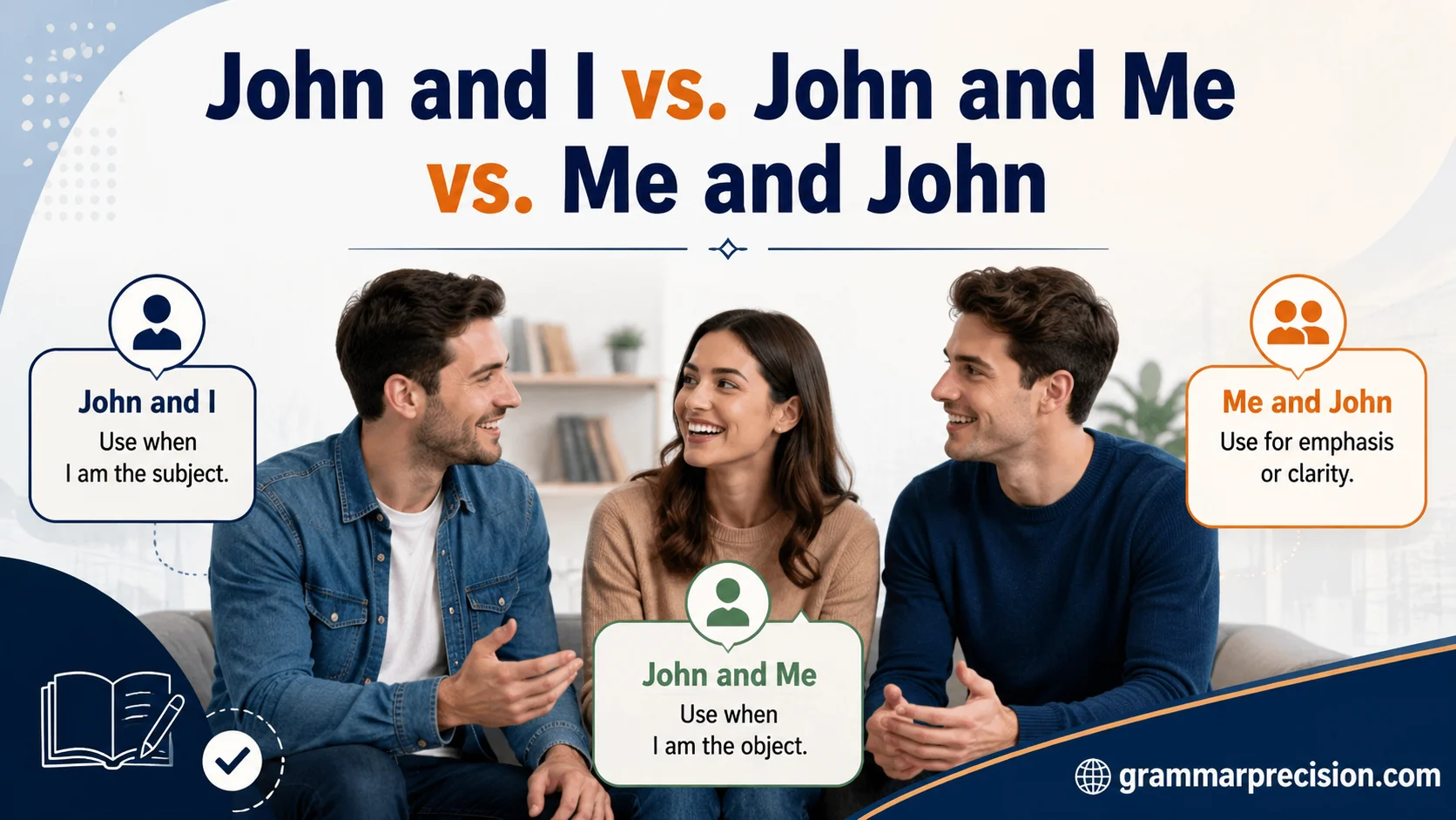 John and I vs. John and Me vs. Me and John