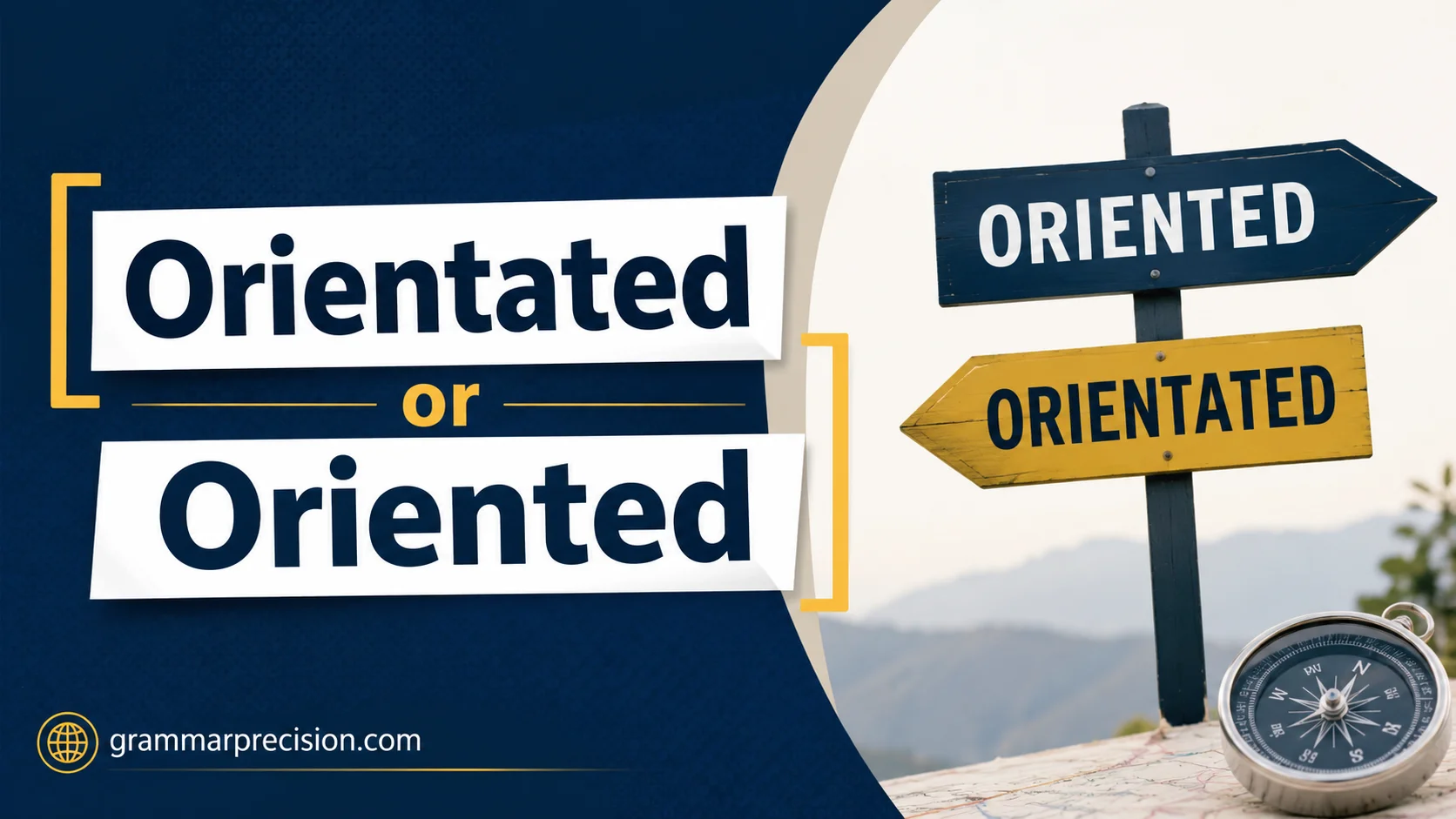 Orientated or Oriented