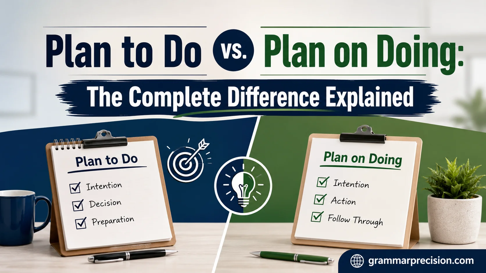 Plan to Do vs. Plan on Doing: The Complete Difference Explained
