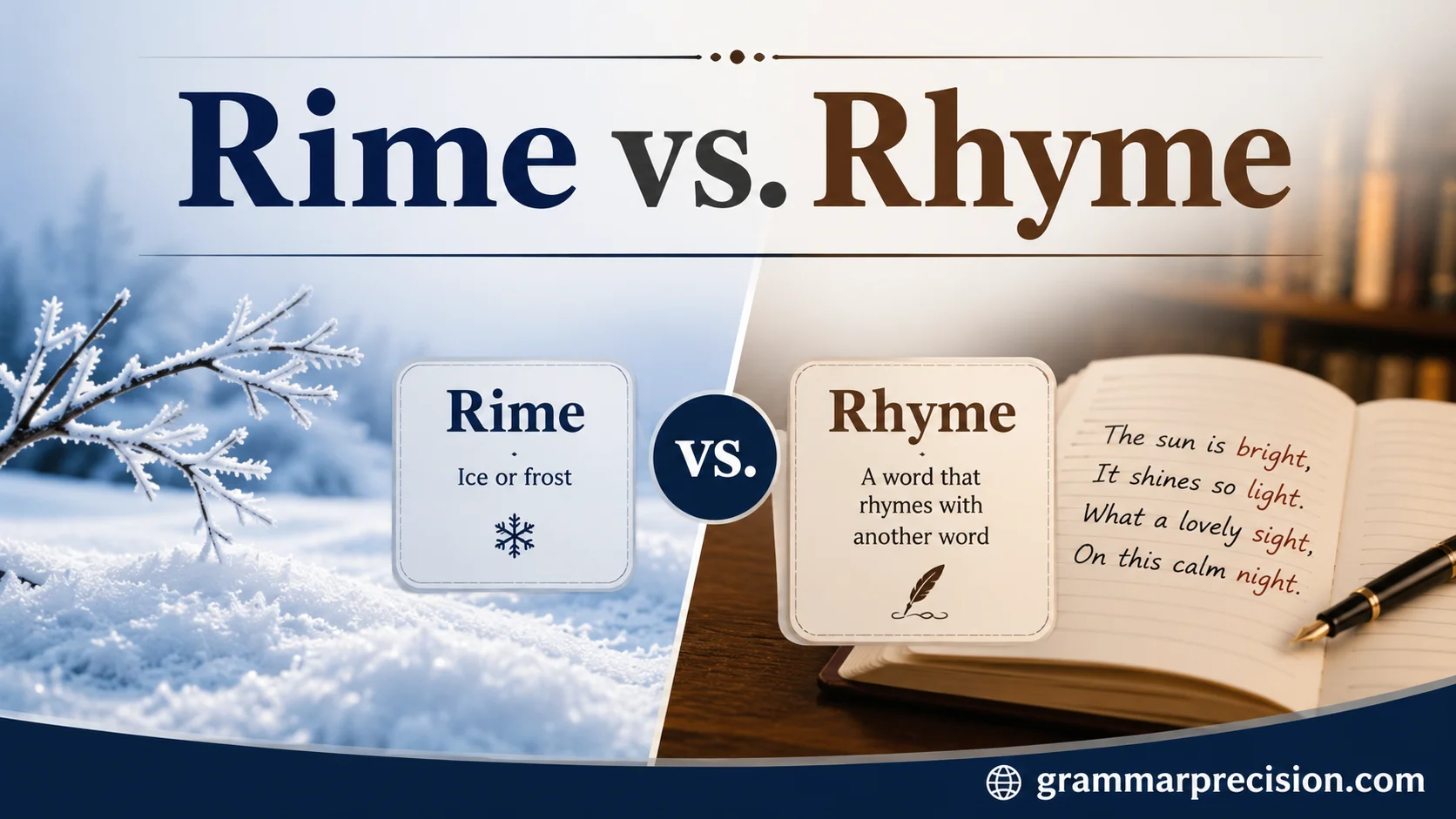 Rime vs. Rhyme