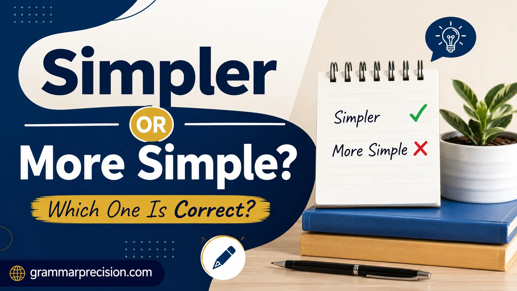 Simpler or More Simple?