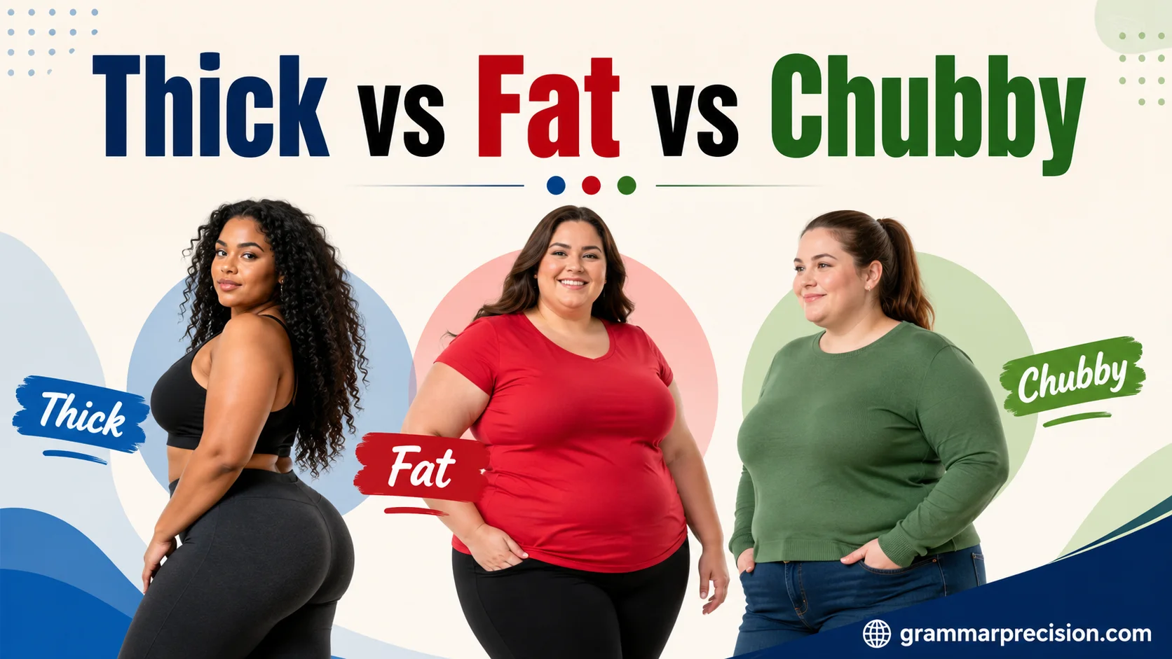 Thick vs Fat vs Chubby