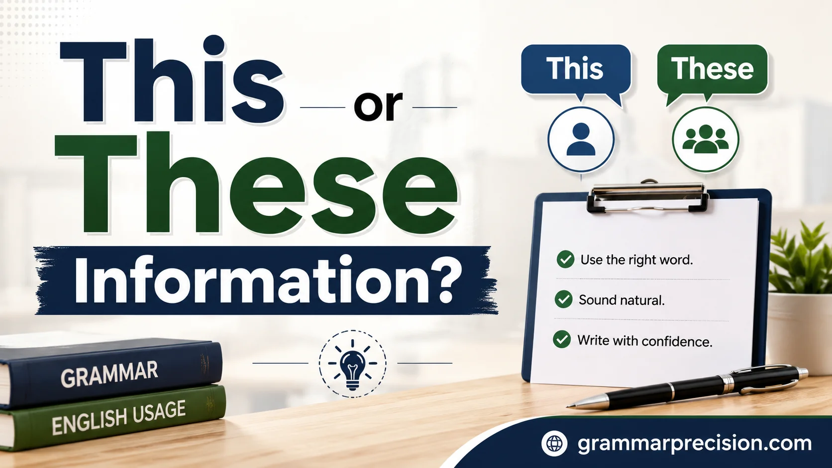 This or These Information?