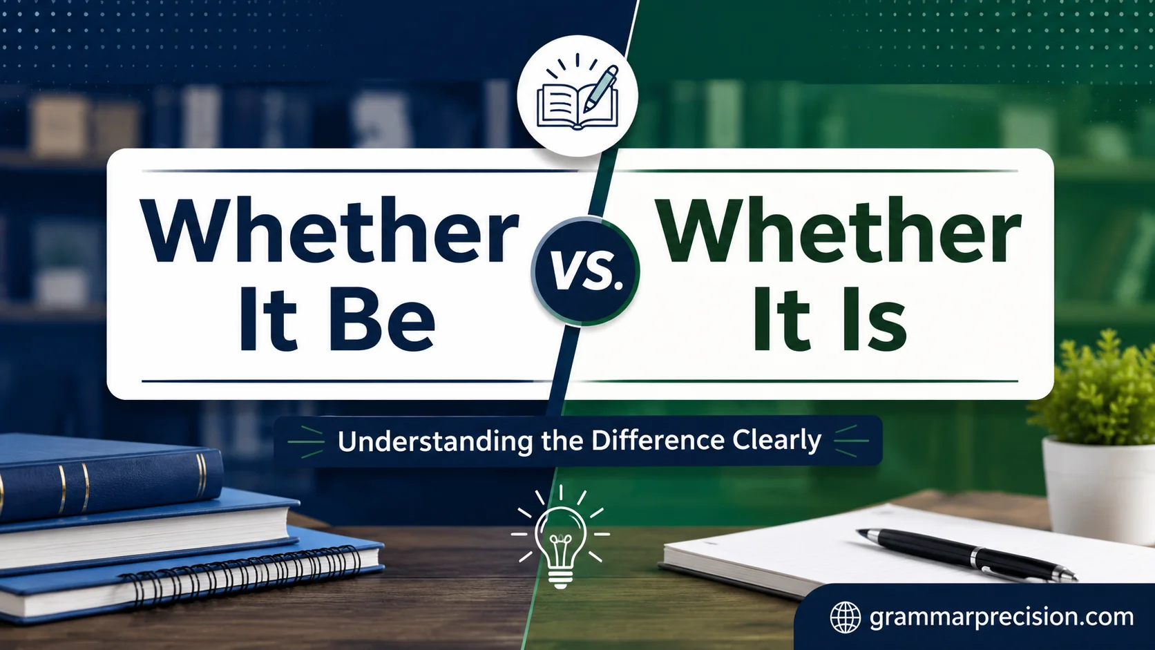 Whether It Be vs. Whether It Is