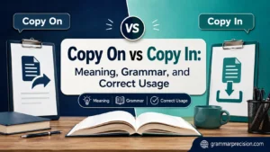 Copy On vs Copy In: Meaning, Grammar, and Correct Usage