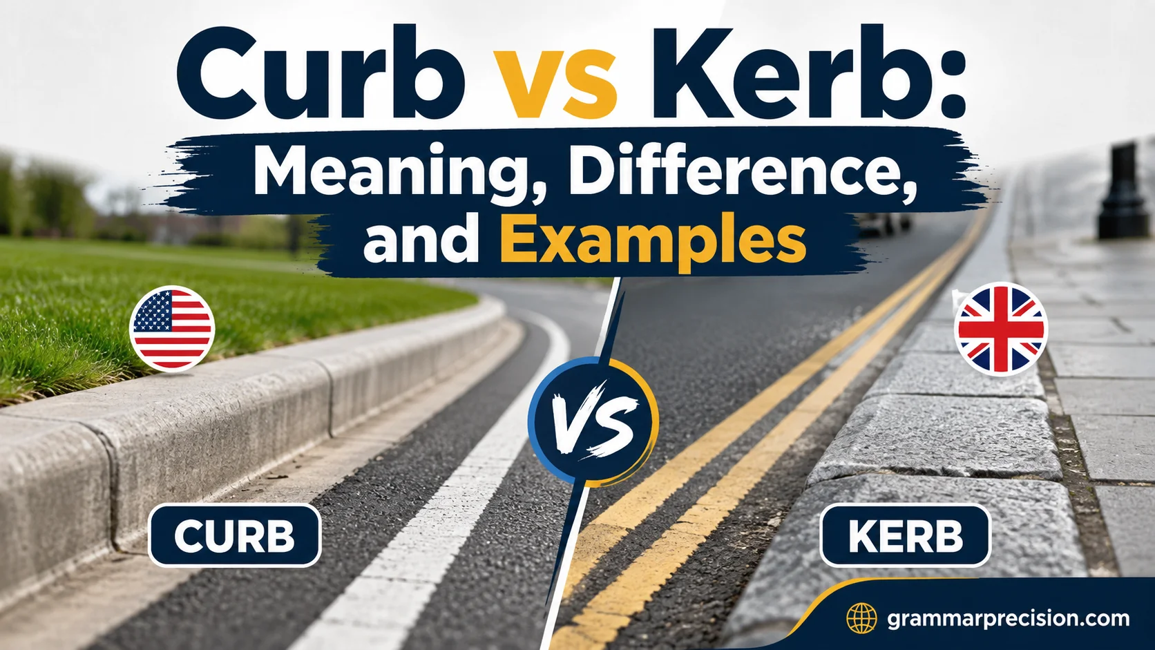 Curb vs Kerb: Meaning, Difference, and Examples