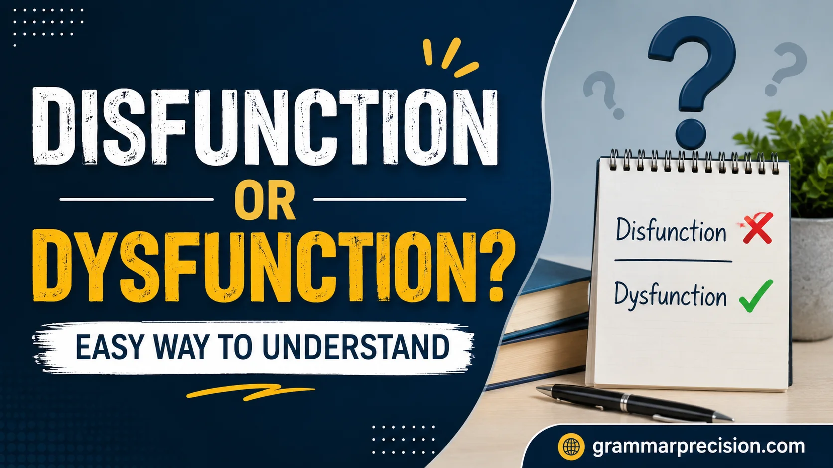 Disfunction or Dysfunction? Easy Way to Understand