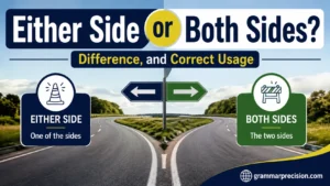 Either Side or Both Sides? Difference, and Correct Usage