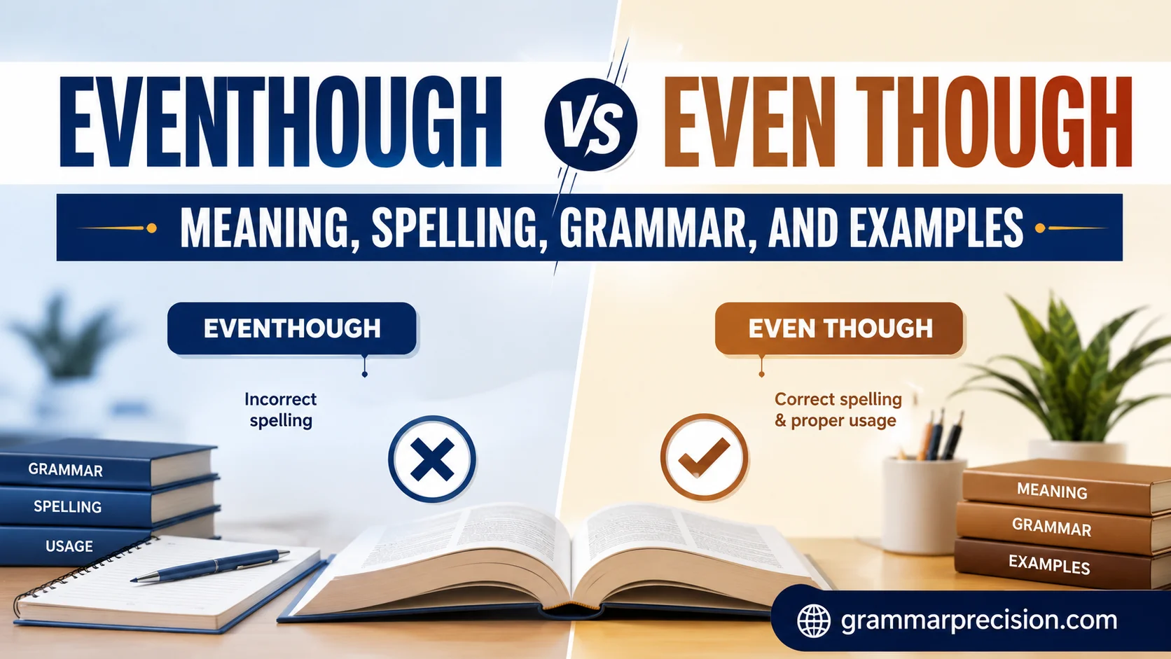 Eventhough vs Even Though