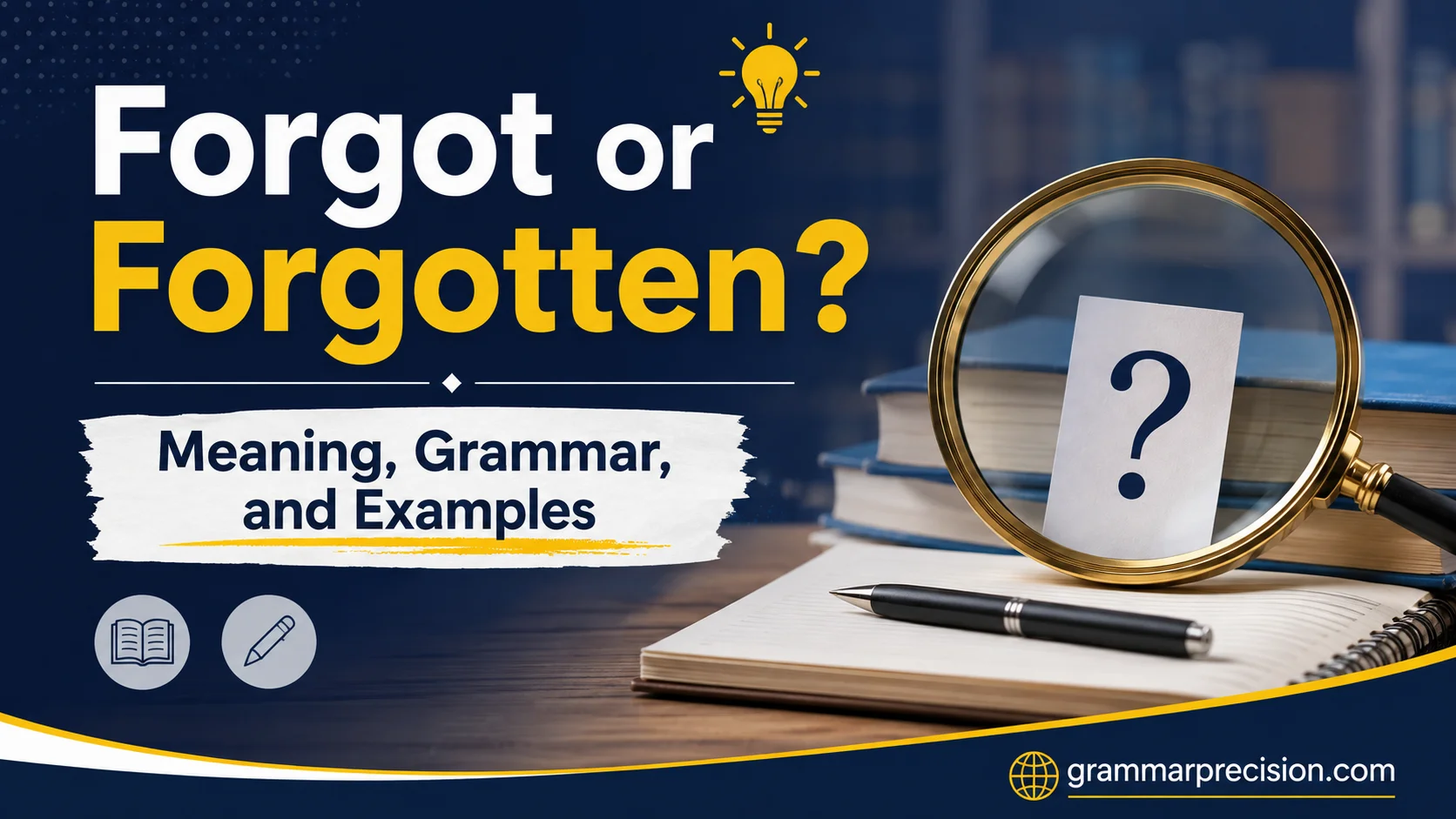 Forgot or Forgotten? Meaning, Grammar, and Examples