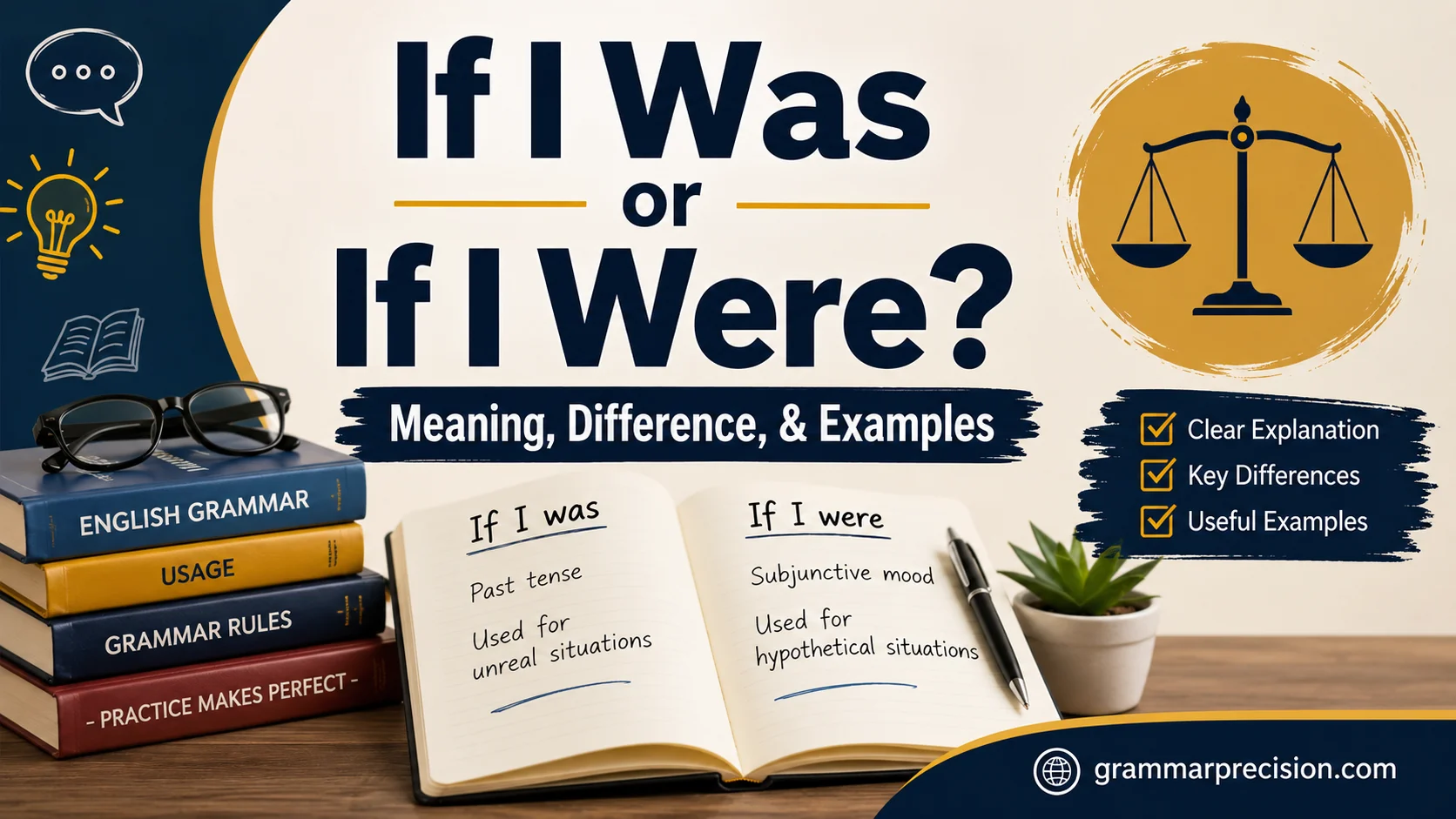 If I Was or If I Were? Meaning, Difference, & Examples