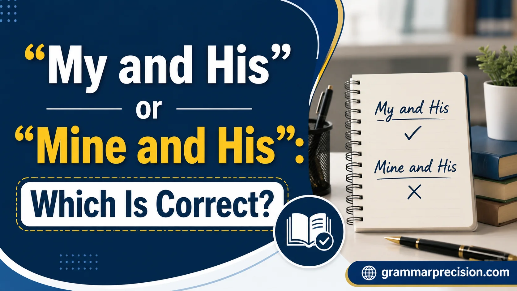 “My and His” or “Mine and His”: Which Is Correct?