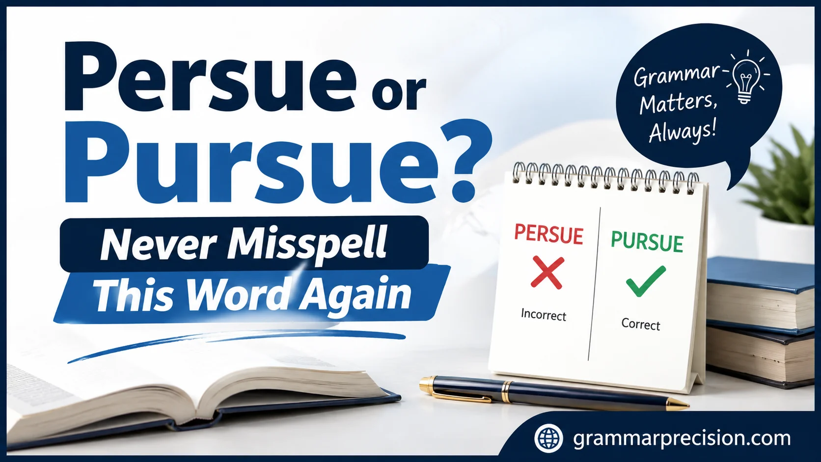 Persue or Pursue?