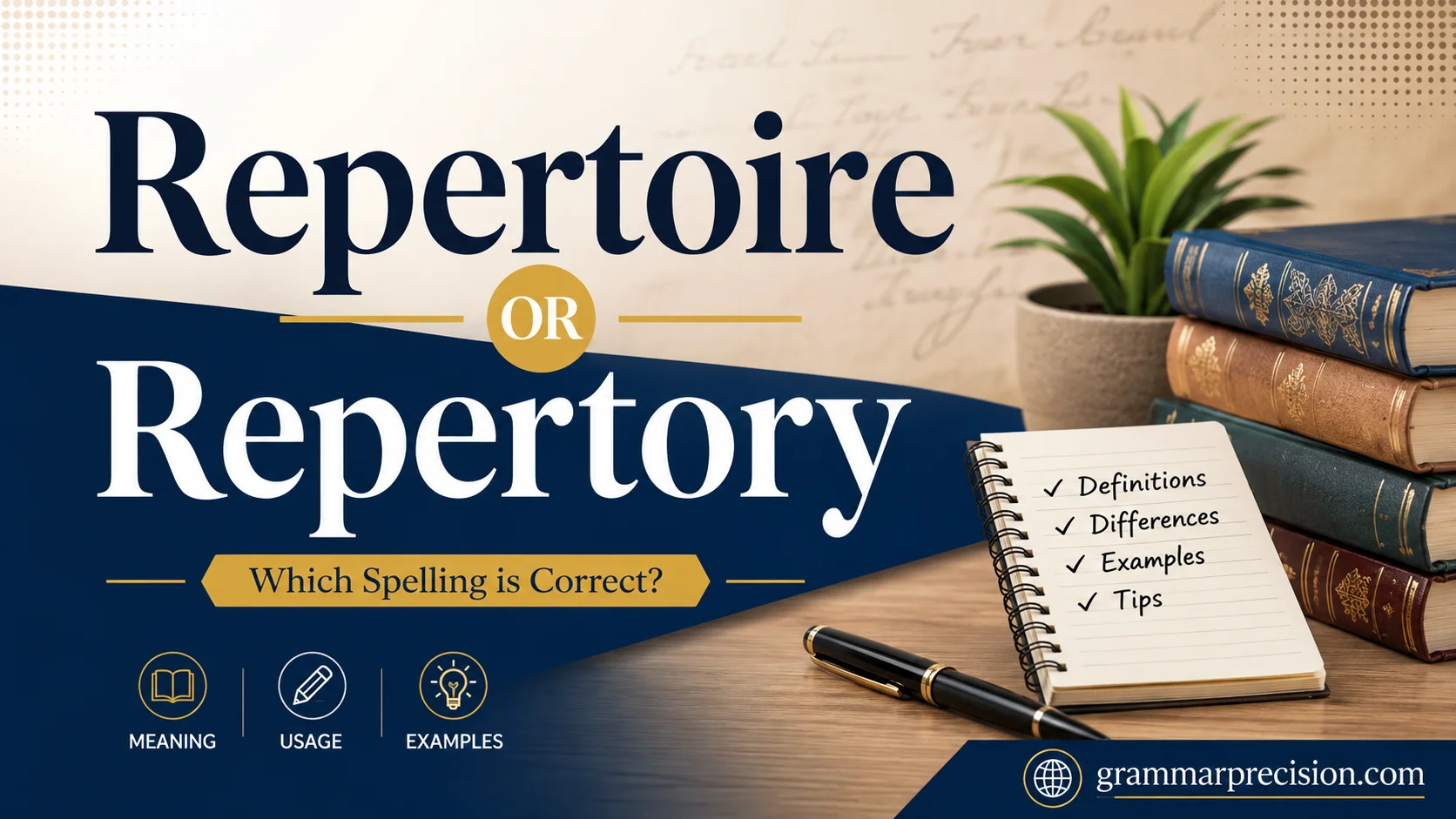 Repertoire or Repertory? Meaning, & Easy Examples