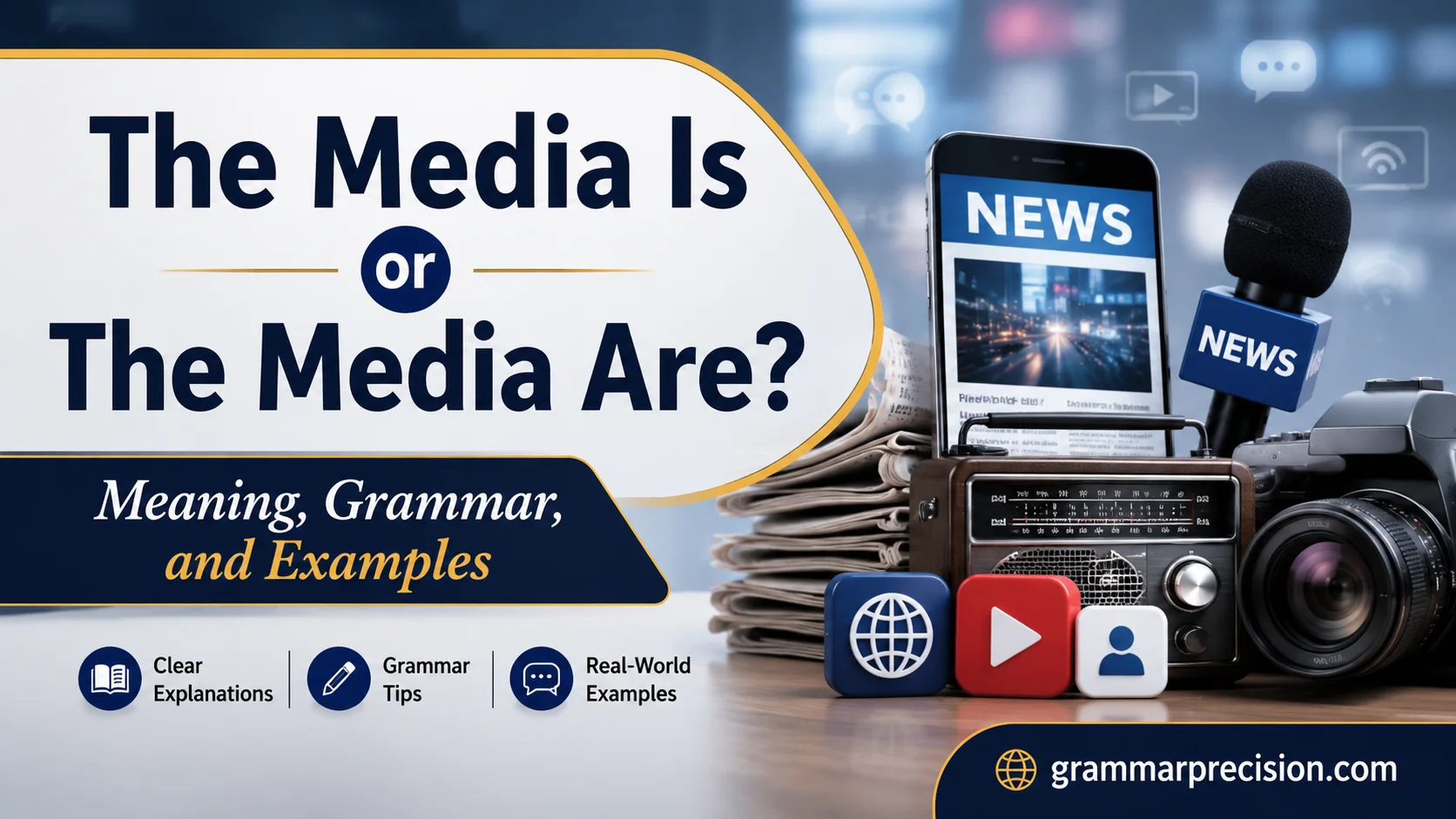 The Media Is or The Media Are? Meaning, Grammar, and Examples