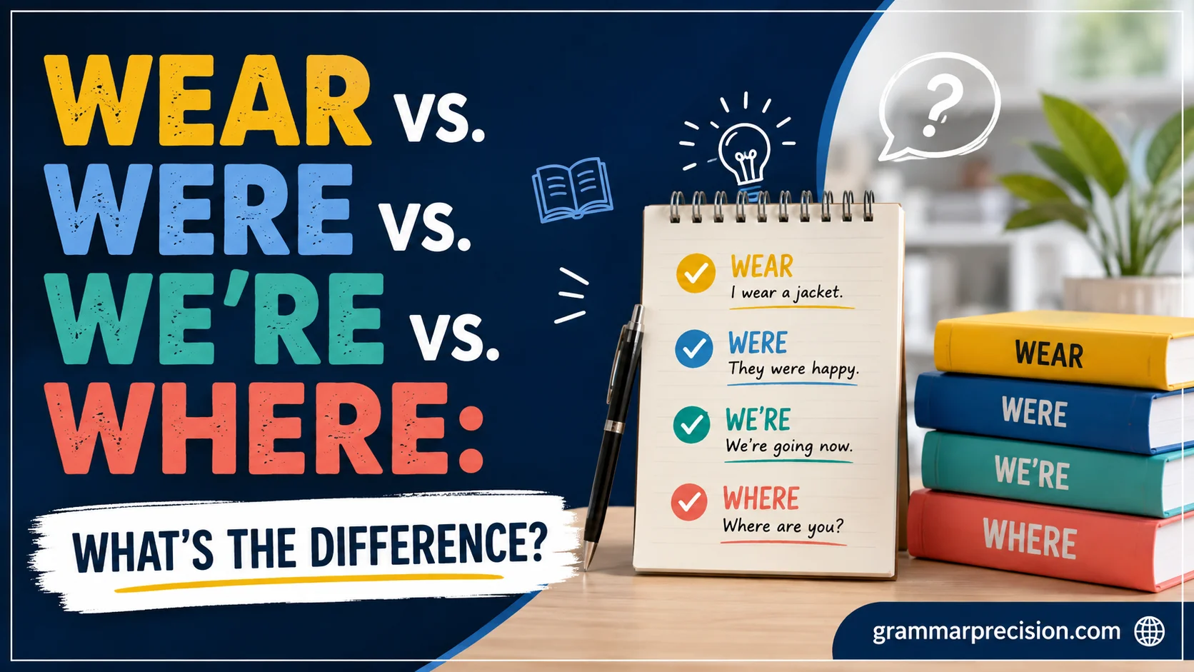 Wear vs. Were vs. We’re vs. Where: What’s the Difference?