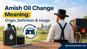 Amish Oil Change Meaning: Origin, Definition & Usage